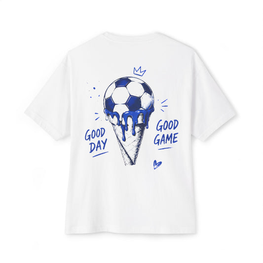 Soccer 'Game On' Graphic Tee – Play for the Dream Oversized Shirt