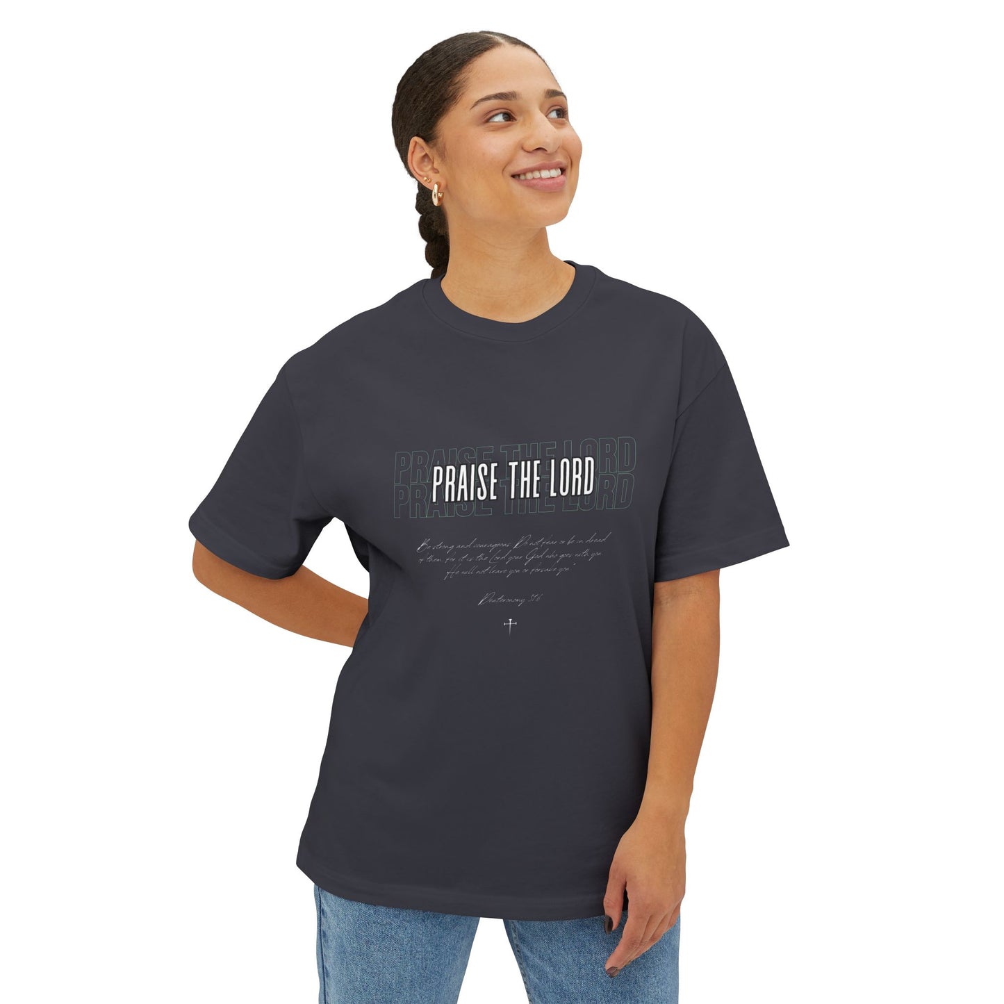 Praise The Lord Tee — Christian Oversized Boxy T-Shirt