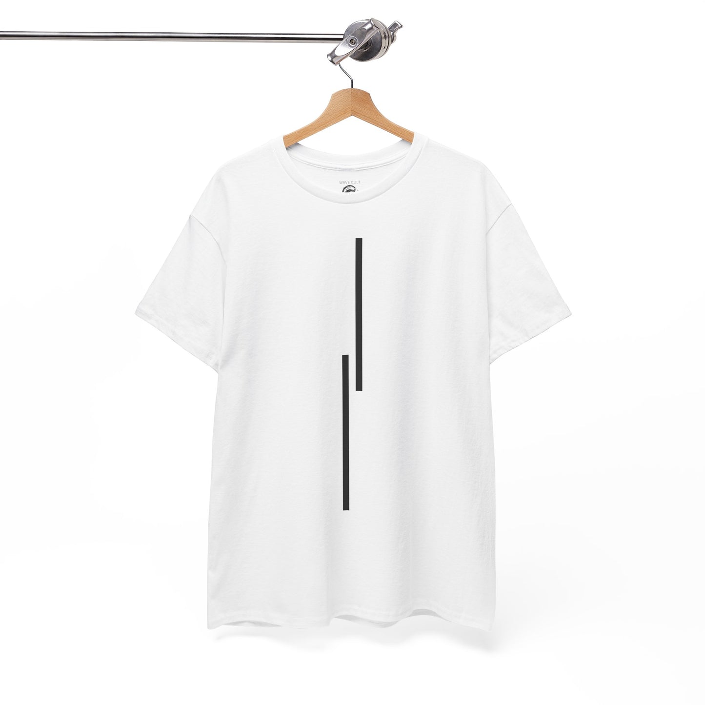 Minimalist Vertical Lines Unisex T‑Shirt — Modern Graphic Tee