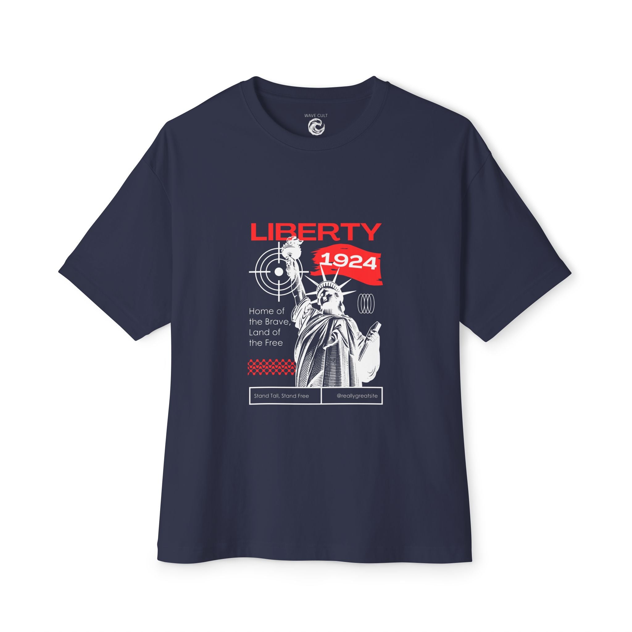 Black tshirt Liberty 1924 — Statue of Liberty Vintage Urban