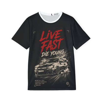 Live Fast Die Young Racing Jersey — Men's Motorsport T‑Shirt