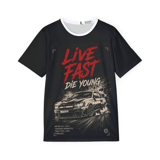 Live Fast Die Young Racing Jersey — Men's Motorsport T‑Shirt