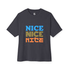 Nice tshirt — Retro Colorblock Graphic T‑Shirt
