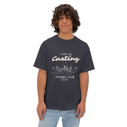 Fishing Club 'Gone for Casting' Tee — Vintage Boat Angler T-Shirt
