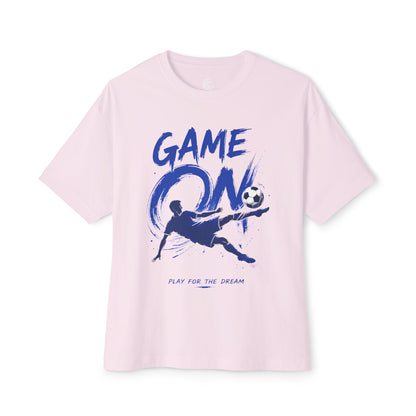 Soccer 'Game On' Graphic Tee – Play for the Dream Oversized Shirt