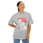 Liberty 1924 Graphic Tee - Vintage Flag Boxy T-Shirt