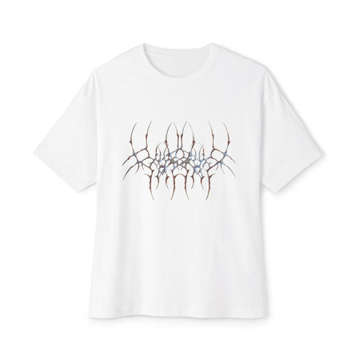 Abstract Symmetry Graphic Tee — Minimalist Fractal Cracked Design