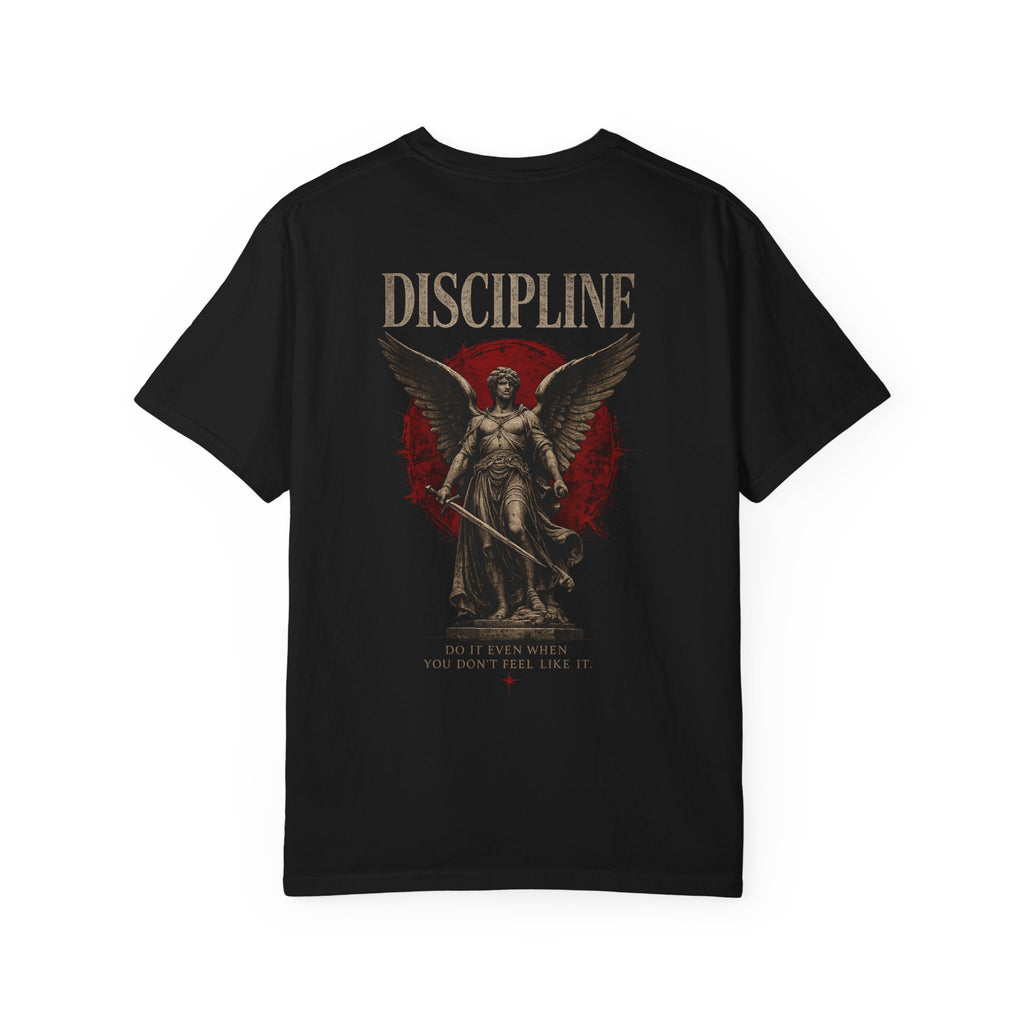 Motivational Tee Discipline Angel — Military-Inspired