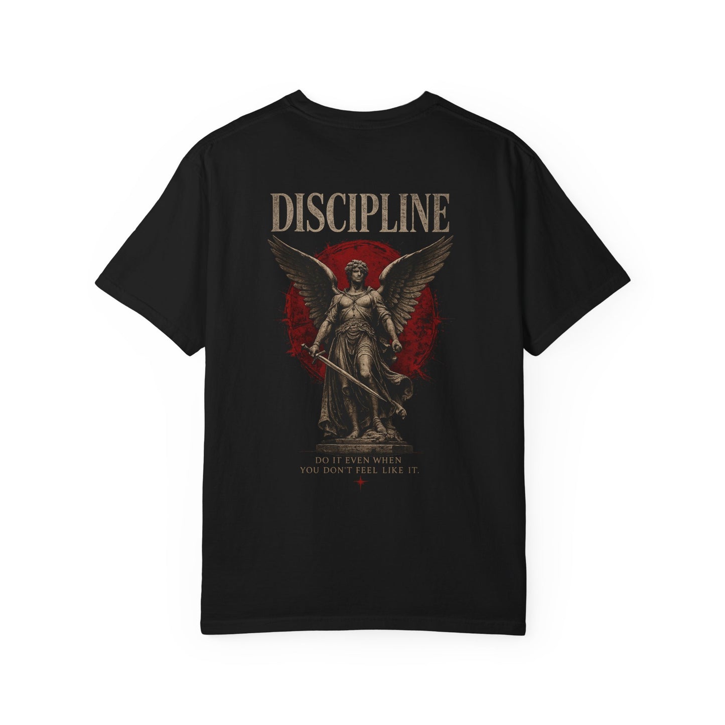 Discipline Angel Graphic T-Shirt — Military-Inspired Motivational Tee