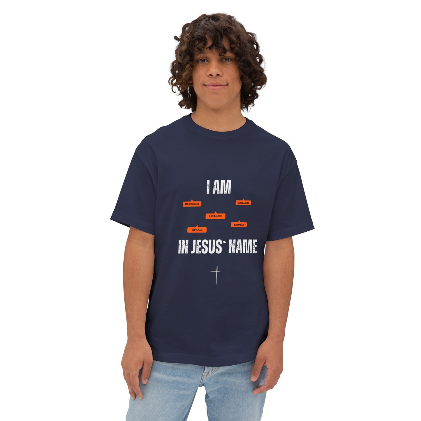 I Am in Jesus' Name Tee — Christian Faith Graphic T-Shirt