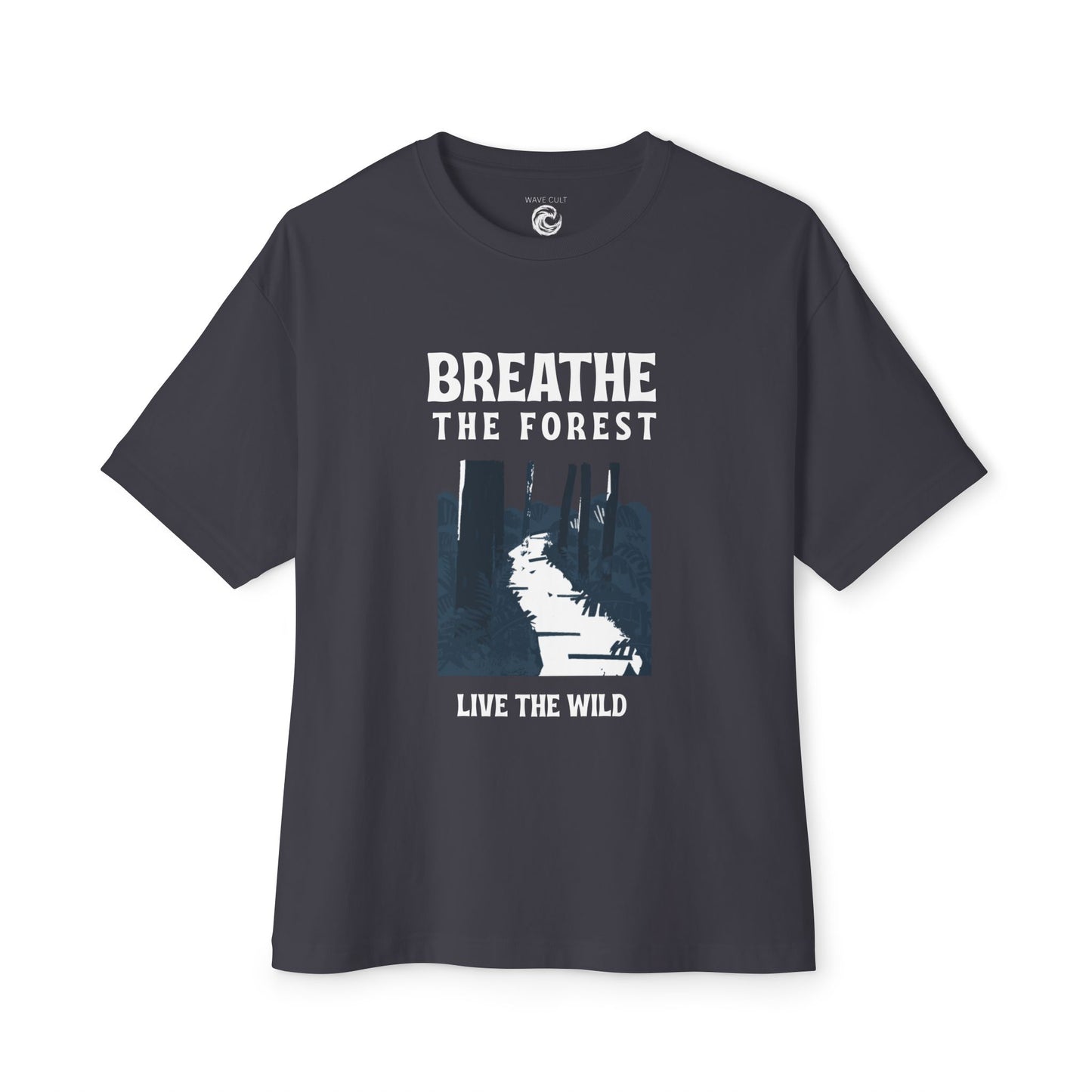 Breathe the Forest Graphic Tee — "Live the Wild" Nature T-Shirt