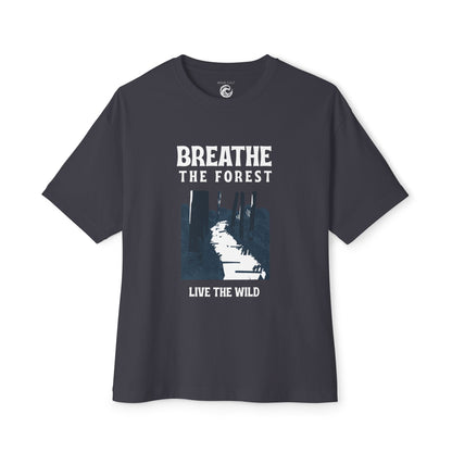 Breathe the Forest Graphic Tee — "Live the Wild" Nature T-Shirt