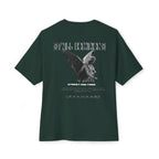 Black Tshirt Angel Statue — 'Pure Remorse' Streetwear.
