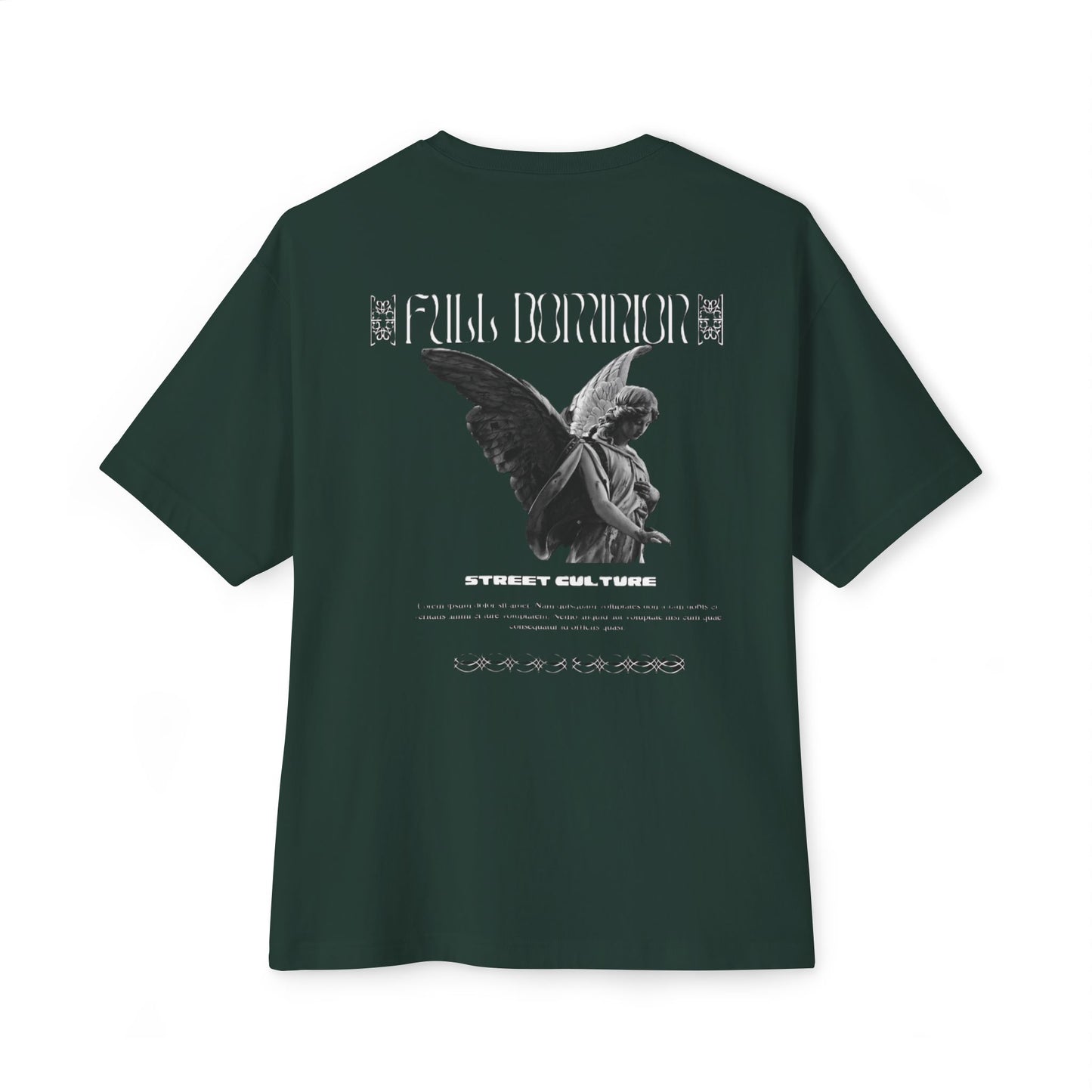 Angel Statue Graphic Tee — 'Pure Remorse' Streetwear Oversized Boxy T‑Shirt
