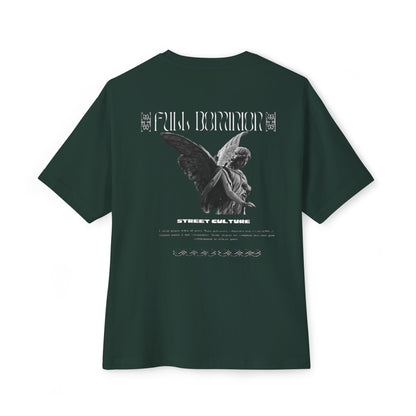 Angel Statue Graphic Tee — 'Pure Remorse' Streetwear Oversized Boxy T‑Shirt