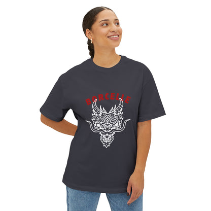 Dragon Skull Tee – 'Borcelle' Graphic Oversized Boxy T-Shirt
