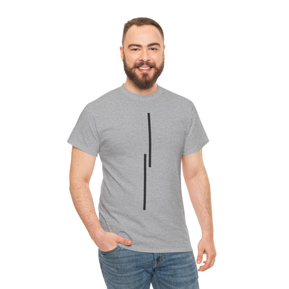 Minimalist Vertical Lines Unisex T‑Shirt — Modern Graphic Tee
