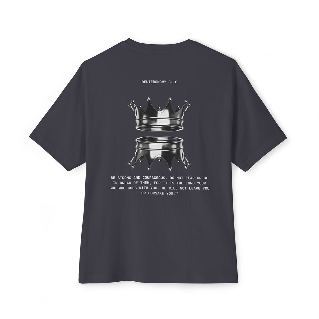 Black Tshirt Crown Reflection — Inspirational Oversized T-Shirt
