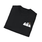 Eternity Angel T-Shirt — Small Ghosts Chest & Retro Statue Back Graphic