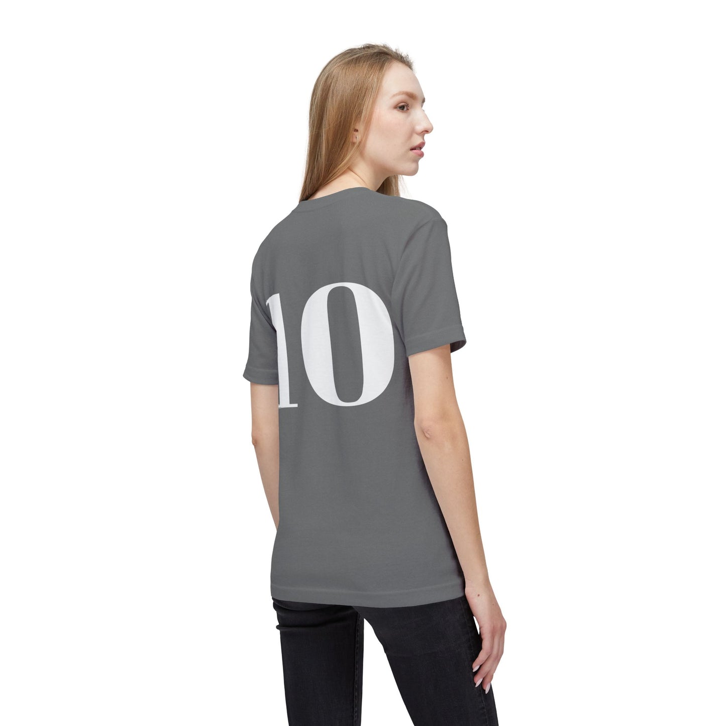 Football League T-Shirt — Soccer Team Jersey with '10' Back Number