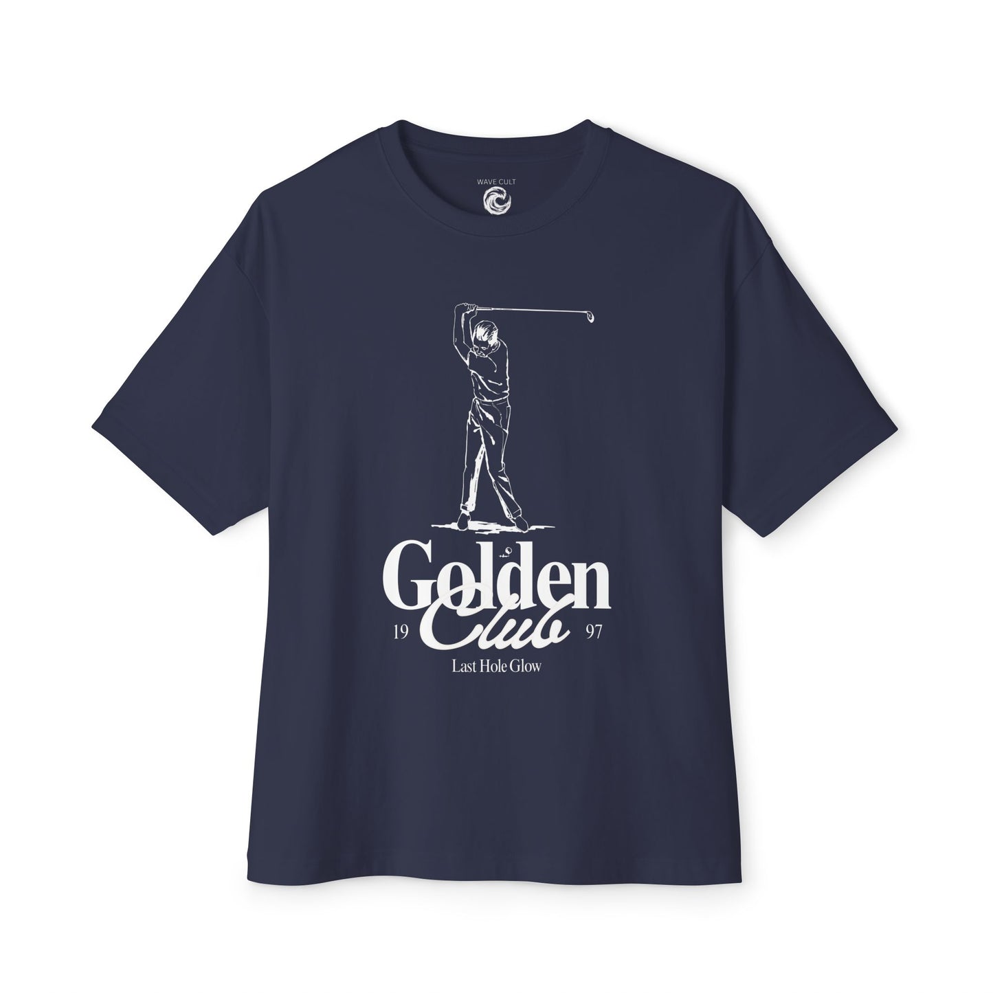 Golf Graphic Tee — "Golden Clue" Vintage Golfer T‑Shirt
