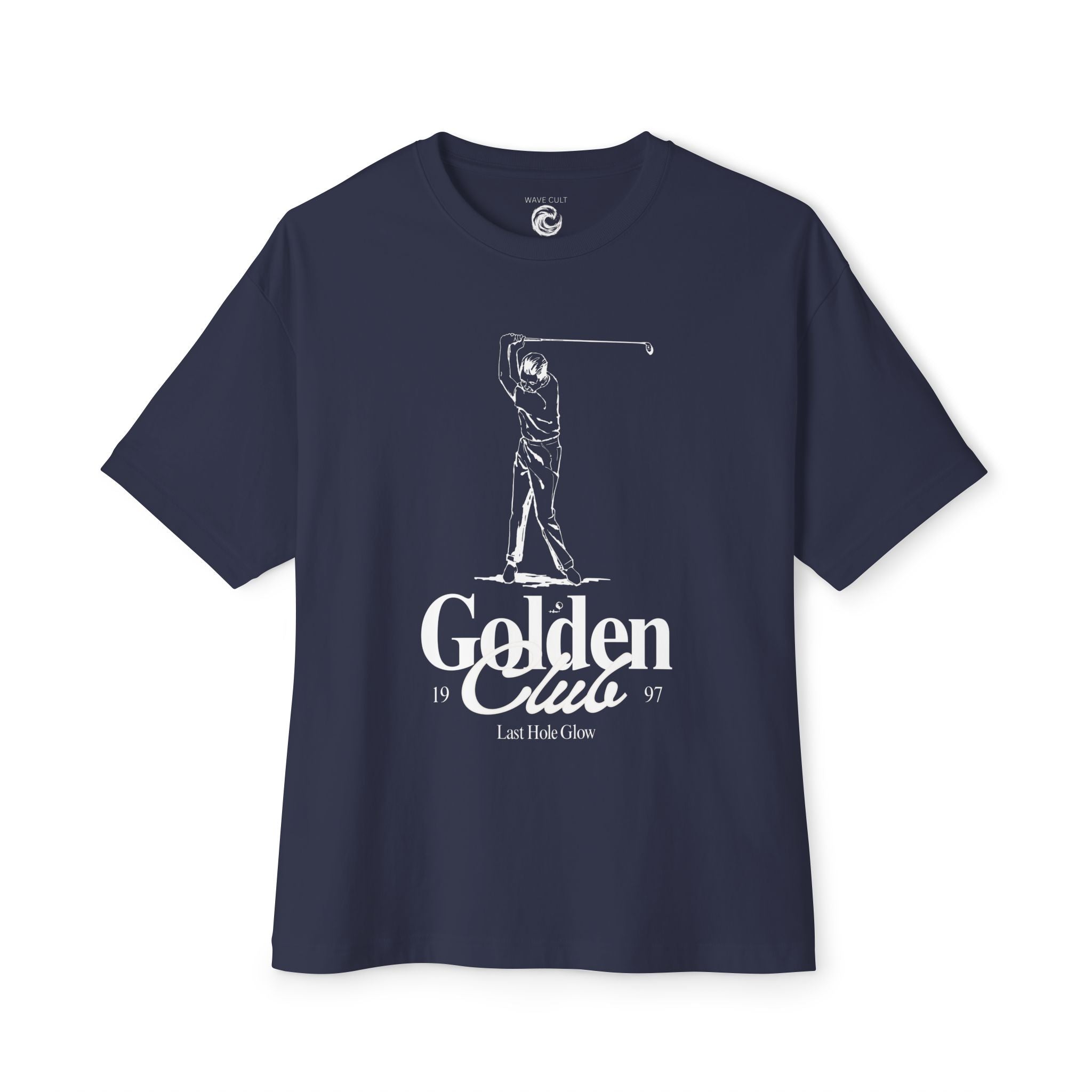 Golf TShirt — "Golden Clue" Vintage Golfer.