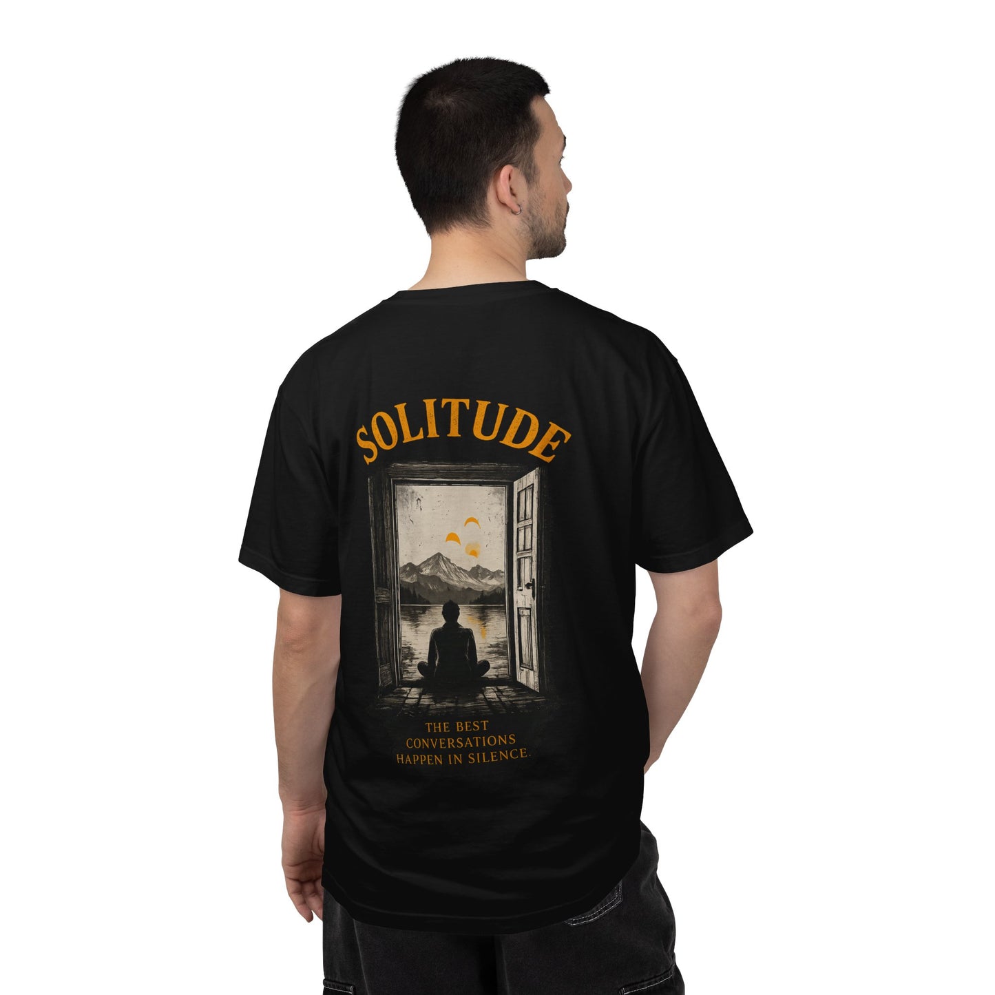 Offline Solitude T-Shirt — "Solitude: True Deep Conversations Happen in Silence" Graphic Tee