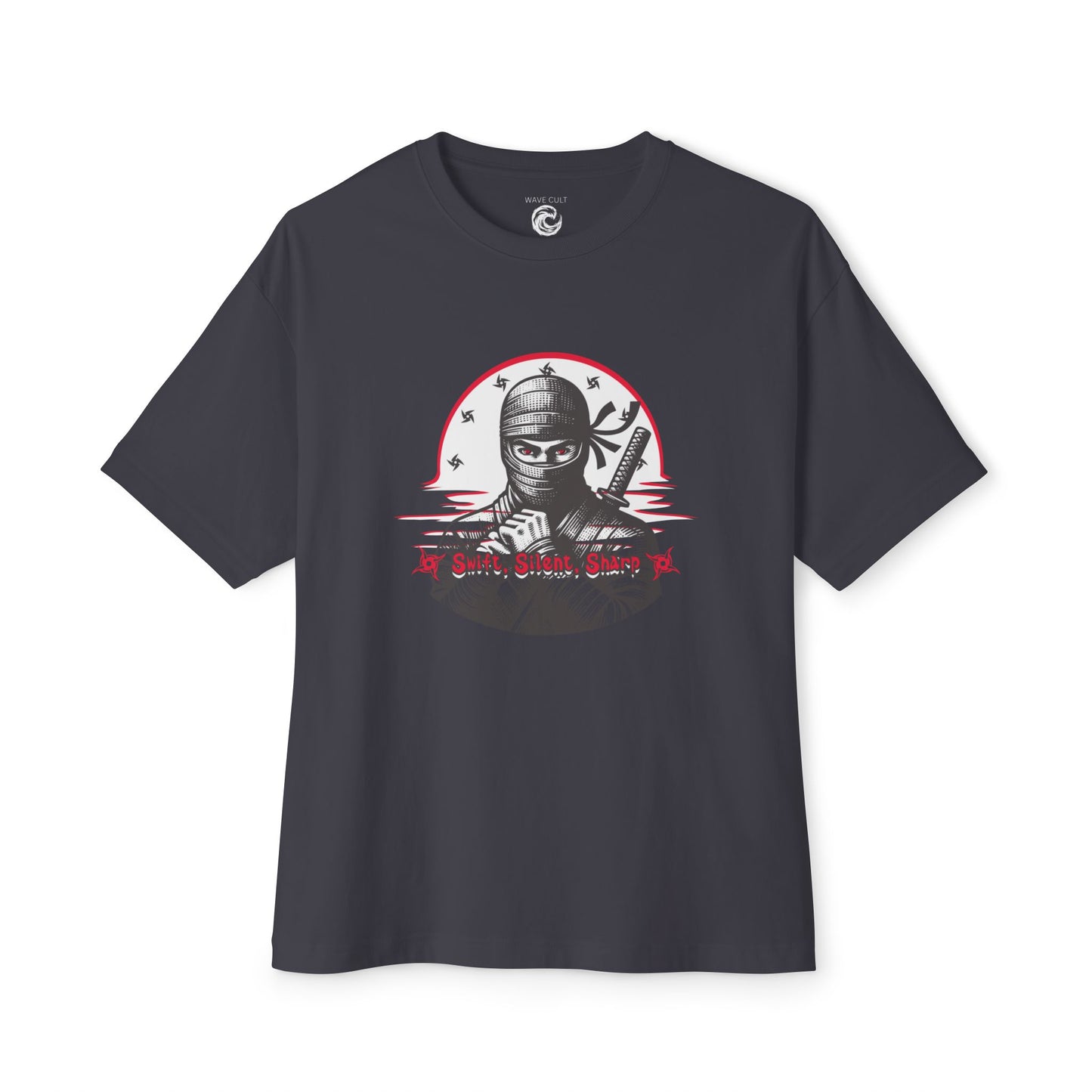 Ninja Warrior Graphic Tee — "Silent Shadow" Oversized Boxy T-Shirt