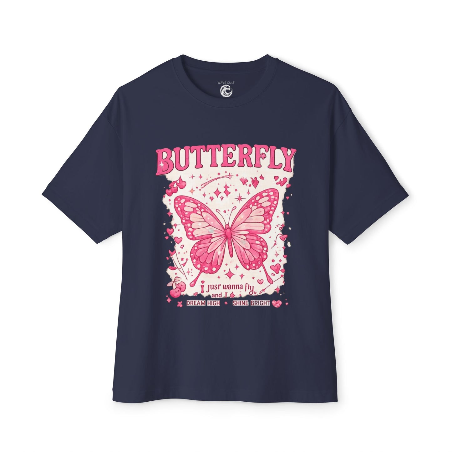 Butterfly Graphic Tee — Pink Vintage Butterfly Shirt