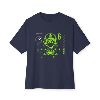 Cyber Gamer Tee — Neon Green Anime Controller Design