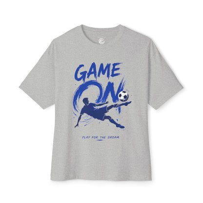 Soccer 'Game On' Graphic Tee – Play for the Dream Oversized Shirt