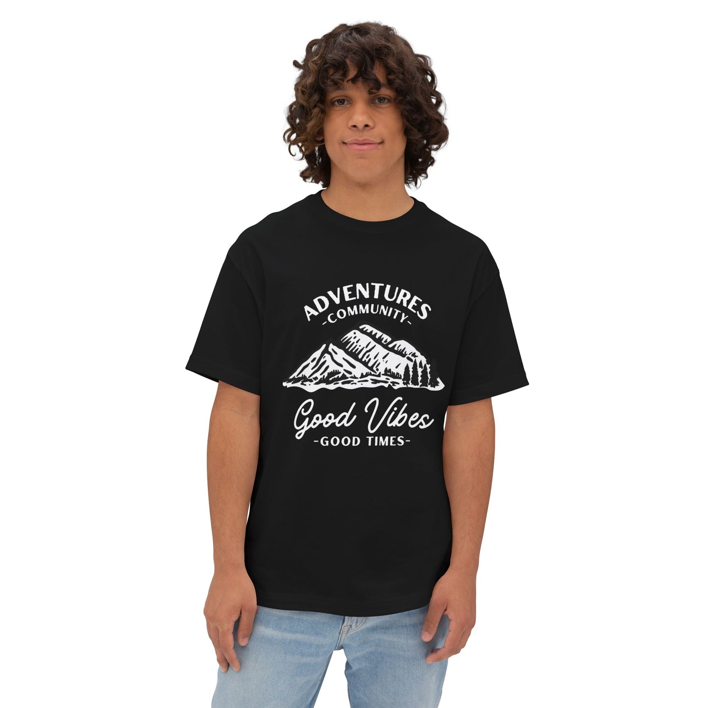 Adventure Mountains T‑Shirt — Good Vibes Outdoor Graphic Tee