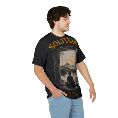 Solitude Scenic Tee — "The Best Conversations Happen in Silence"