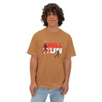 Chill Runner Tee — Minimalist Running Graphic Oversized Shirt