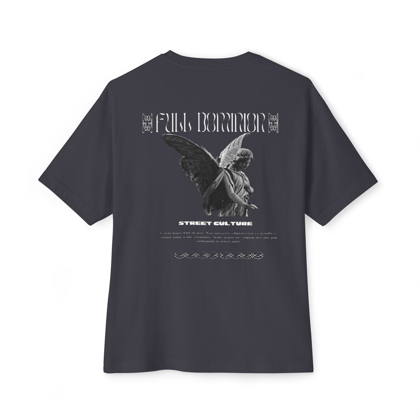 Angel Statue Graphic Tee — 'Pure Remorse' Streetwear Oversized Boxy T‑Shirt