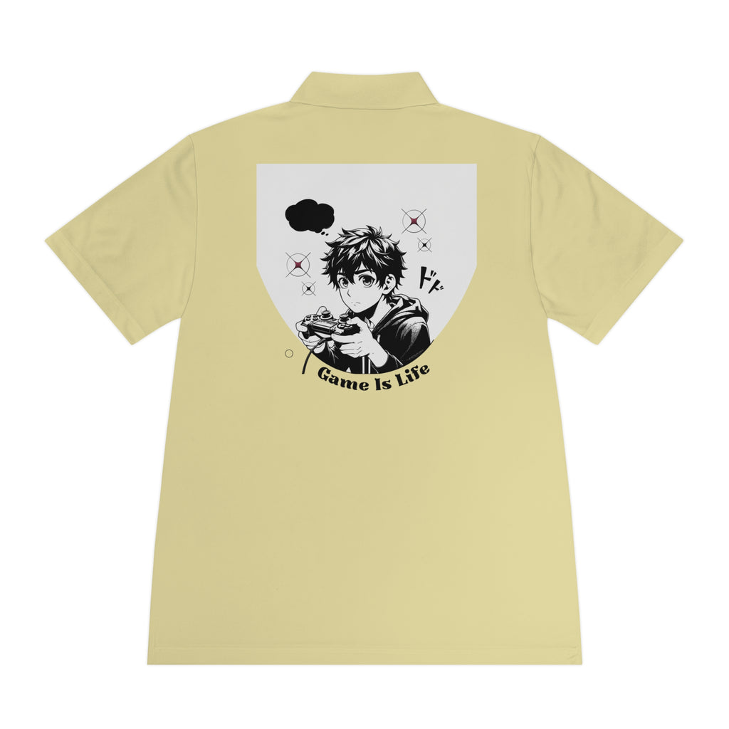 Polo: 'Game Is Life' Gamer Graphic Sport Polo