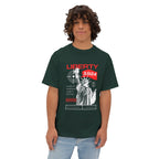 Liberty 1924 Graphic Tee - Vintage Flag Boxy T-Shirt