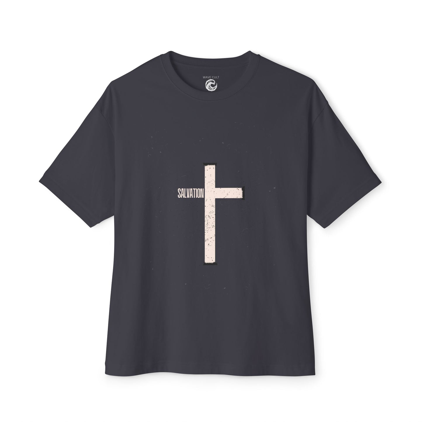 Salvation Cross Tee — Christian Faith Oversized T‑Shirt