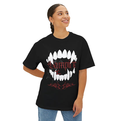 Vampire Fangs Graphic Tee — Gothic Horror Vampire Shirt