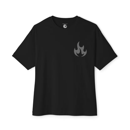 Black Rose Graphic Tee — 'Black Rose' Gothic Floral Oversized T-Shirt