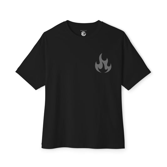 Black Rose Graphic Tee — 'Black Rose' Gothic Floral Oversized T-Shirt