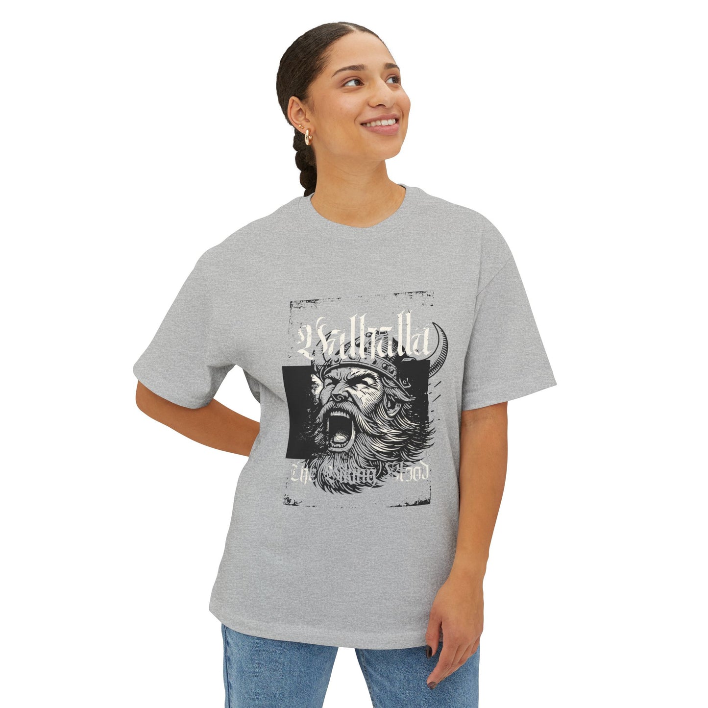 Viking Warrior Graphic Tee — Bold Norse Helmet Design
