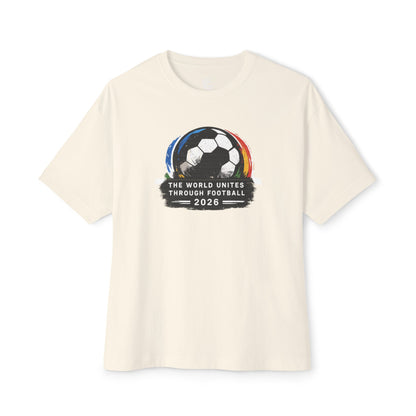 Soccer Tee — “The World Unites Through Football 2026” Graphic Jersey T‑Shirt