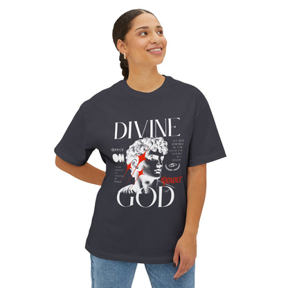 Divine God Statue Graphic Tee – Vintage Sculpture Art Shirt