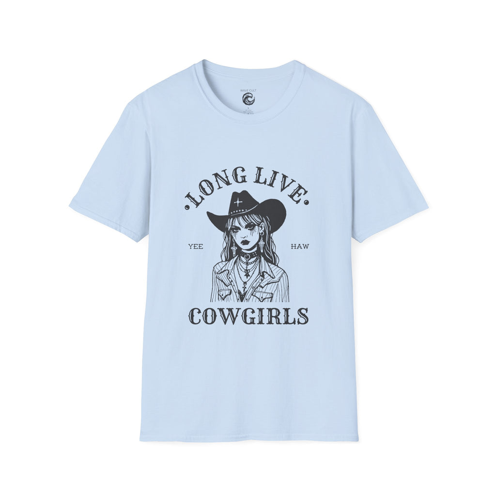 Goth Tshirt Long Live Cowgirls T-Shirt.