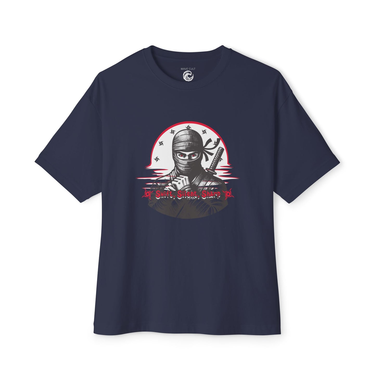 Ninja Warrior Graphic Tee — "Silent Shadow" Oversized Boxy T-Shirt