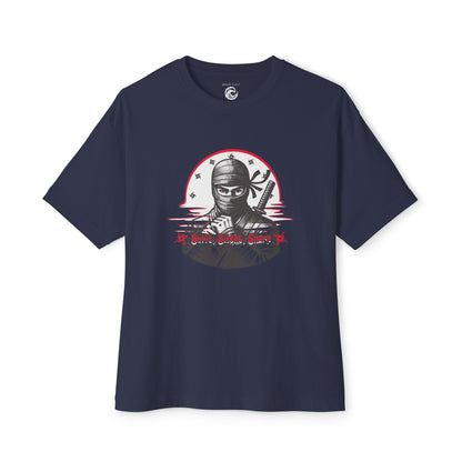 Ninja Warrior Graphic Tee — "Silent Shadow" Oversized Boxy T-Shirt