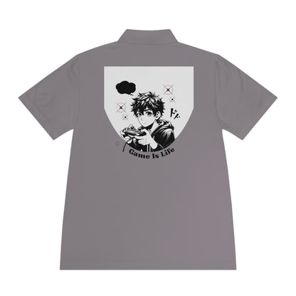 Polo: 'Game Is Life' Gamer Graphic Sport Polo