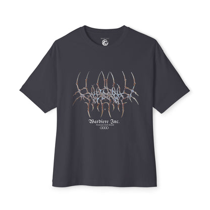 Abstract Symmetry Graphic Tee — Minimalist Fractal Cracked Design