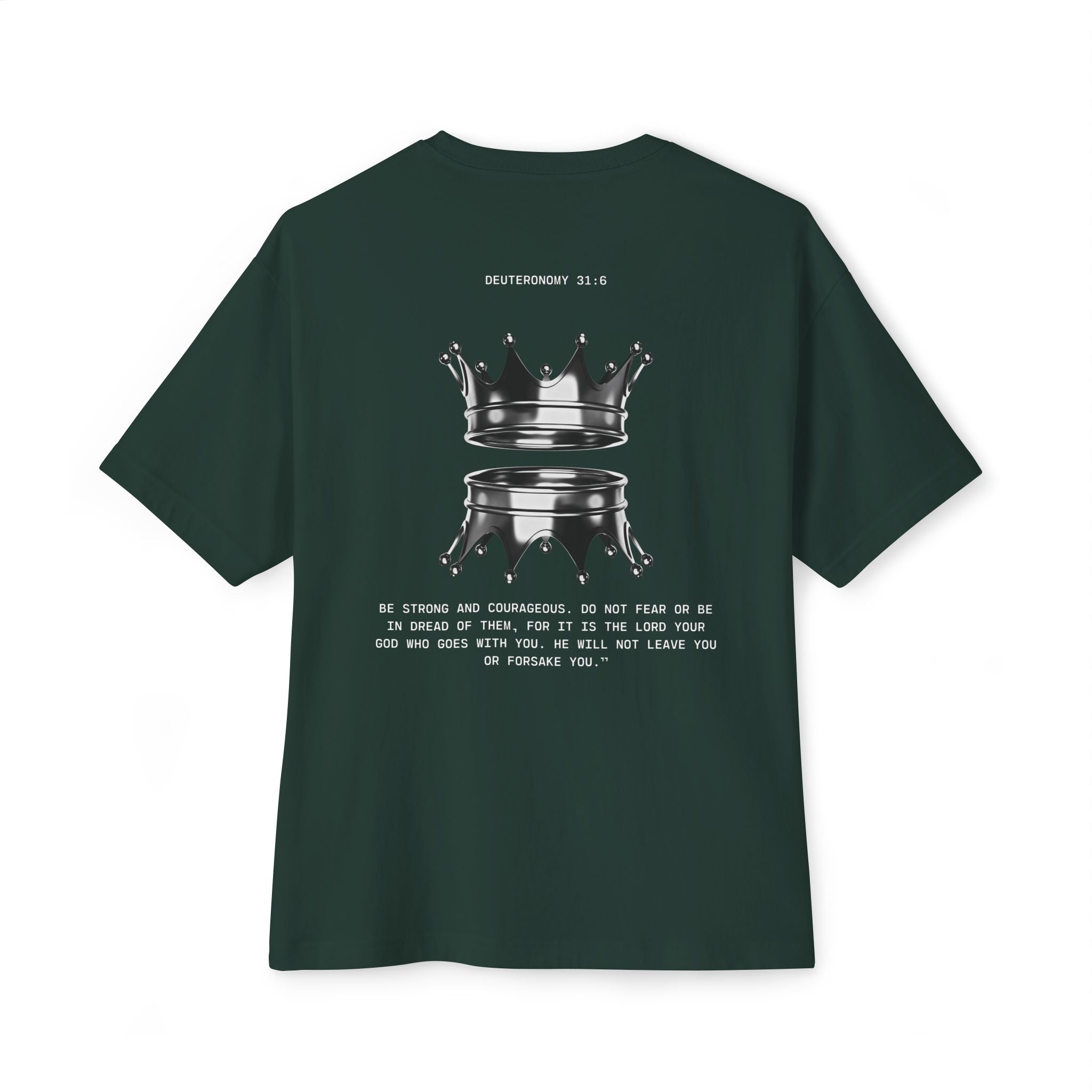 Black Tshirt Crown Reflection — Inspirational Oversized T-Shirt